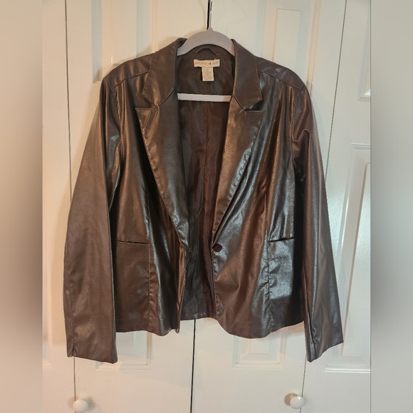 Ladies Mountain Lake Non-Leather Jacket M - Picture 1 of 4